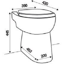 Broyeur SaniCompact 43 - 390x430x445 mm