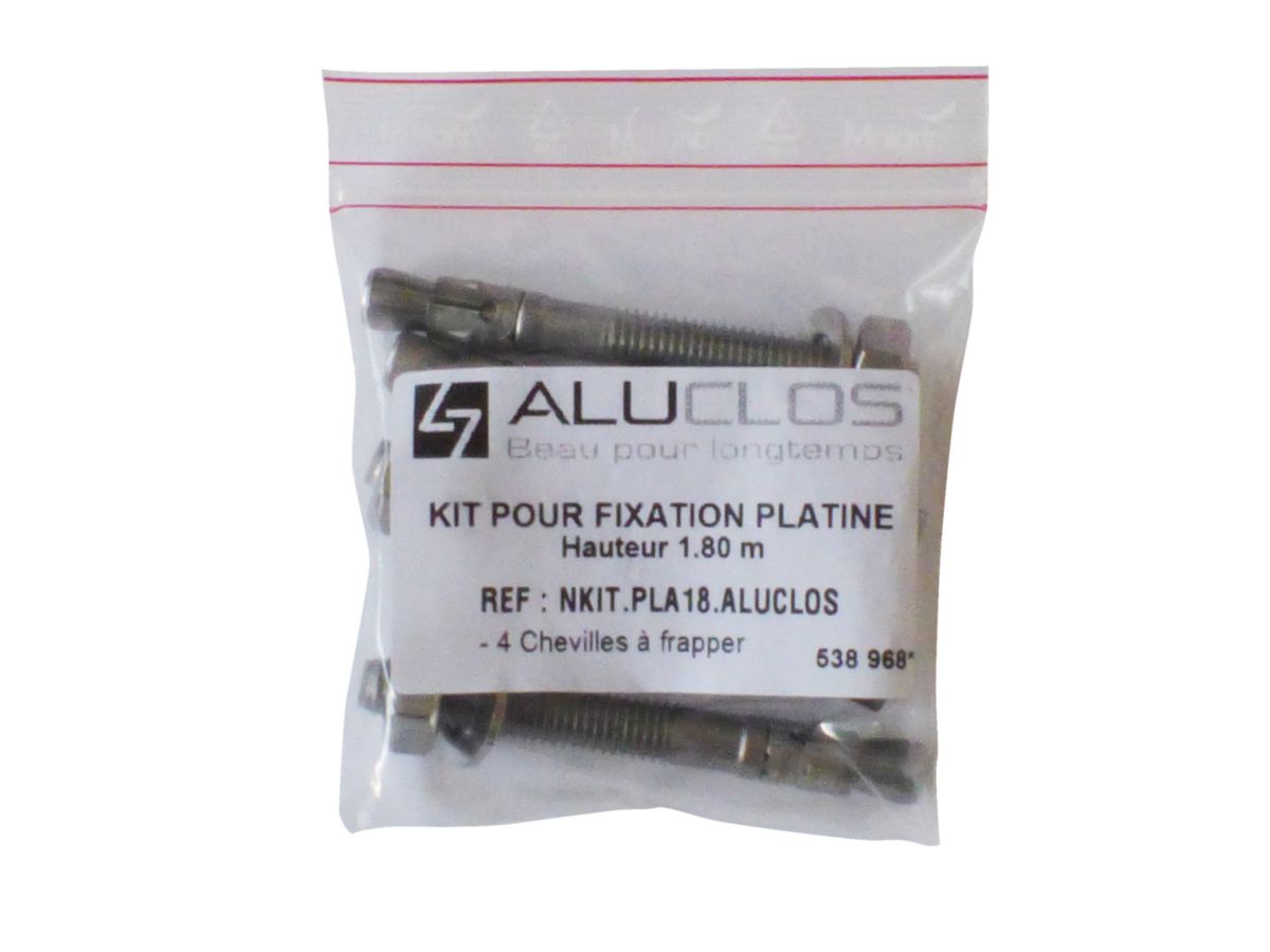 Kit pour fixation platine - H. 1,8 m