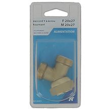 Raccord Y femelle avec écrou mobile mâle 15x21mm 841-2020C1 841-2020C1