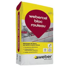 Mortier de maçonnerie joints minces webercel bloc rouleau - sac de 25 kg