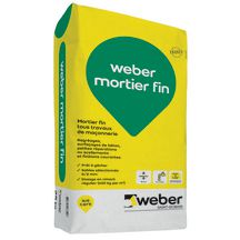 Weber mortier fin pour maçonnerie courante - sac de 25 kg