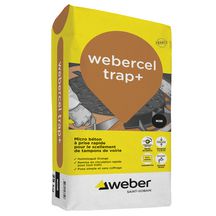 Micro-béton pour tampon de voirie webercel trap+ - sac de 25 kg