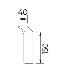 Pieds pour meuble sous-vasque Alterna Domino - noirs - contient 2 pieds