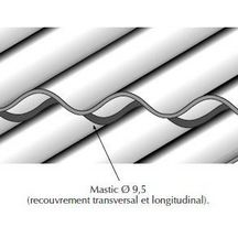 Cordon mastic préformé butyle pour tôle fibre-ciment - Ø 9,5 mm - L. 5,5 m