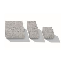 Pavé béton La Linia granit blanc grenaillé 10x20 cm ép. 6 cm