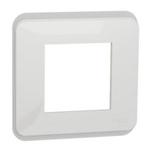 Plaque de finition Unica Pro - 1 poste - blanc