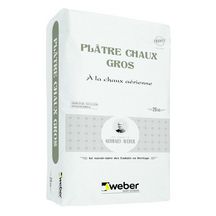 Mortier traditionnel Plâtre Chaux Gros - teinte 000 - sac de 25 kg