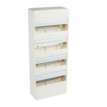 Coffret à équiper - 52 modules (4 rangées de 13) - 625x250x103,5mm - avec borniers