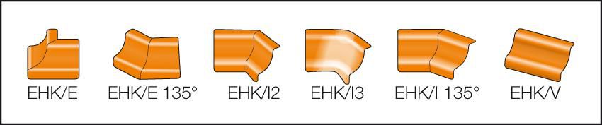 Raccord Schlüter®-DILEX-EHK/V pour profilés EHK et HKS - acier inoxydable V4A