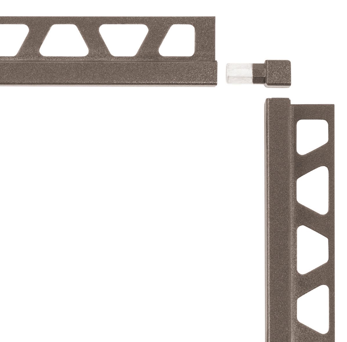 Angle sortant/rentrant 90° aluminium structurée Quadec TS réf. EV/Q100TSI