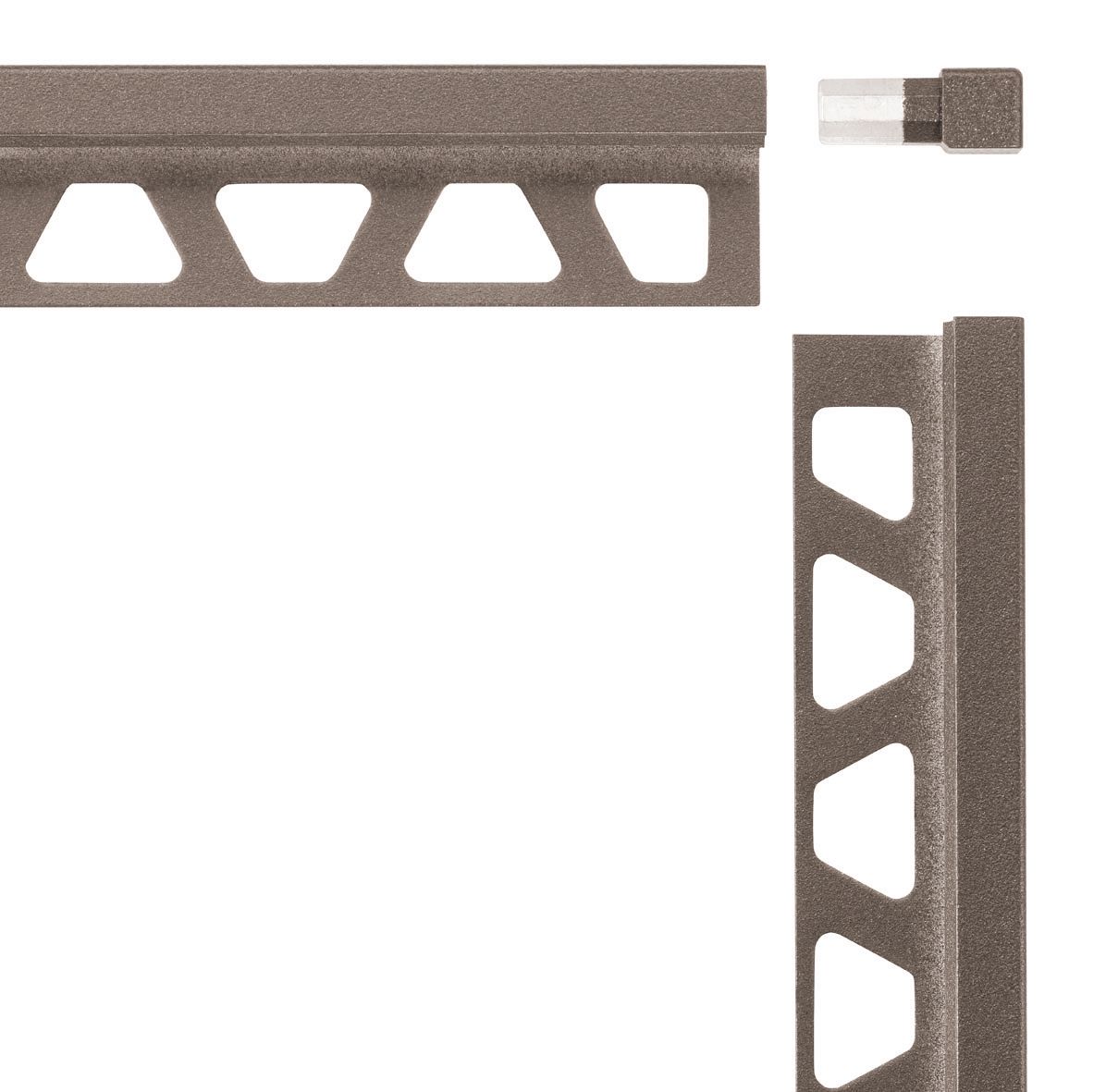 Angle sortant/rentrant 90° aluminium structurée Quadec TS réf. EV/Q100TSI