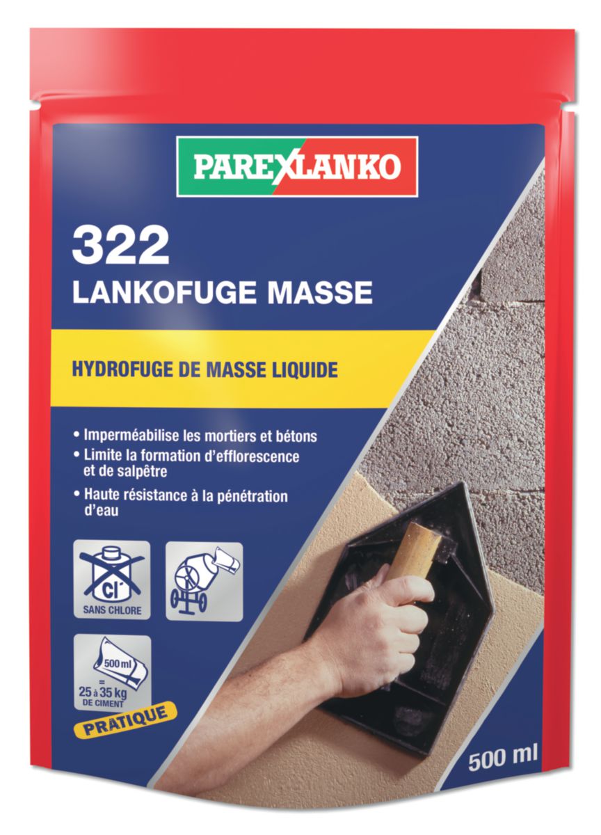 Hydrofuge de masse liquide 322 Lankofuge Masse - dose de 500 ml