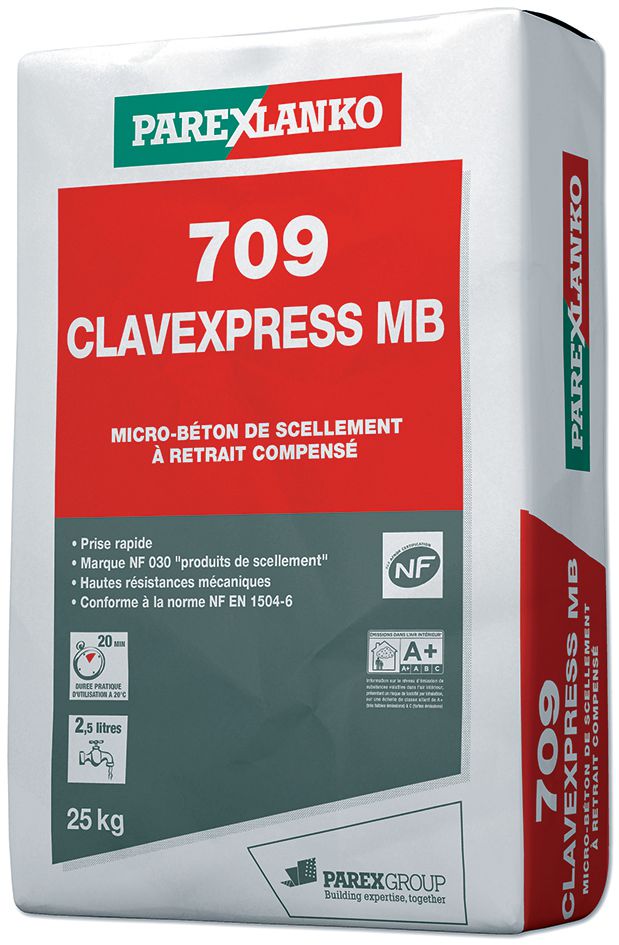 Micro-béton de scellement 709 Clavexpress MB - sac de 25 kg