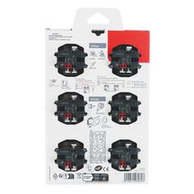 Lot de 6 interrupteurs ou va-et-vient Dooxie 10AX 250V - finition blanc - sous emballage blister