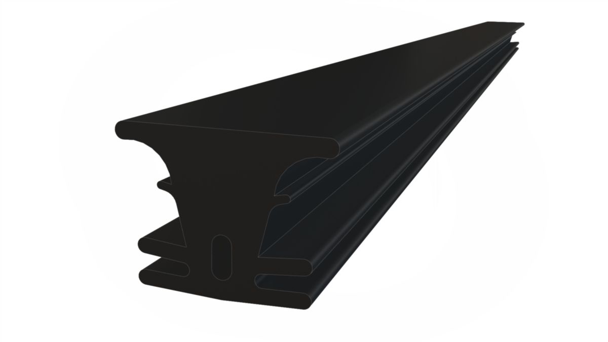 Joint Pont de Bateau noir Rubber strip rouleau de 50 m