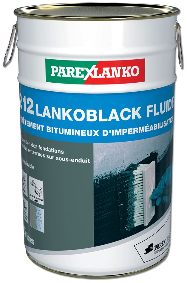 Emulsion bitumineuse Lanko 212 Lankoblack fluide - noir - bidon de 25 l