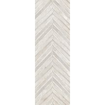 Carrelage mur intérieur faïence Rue de Paris - décor art beige mat - 40x120 cm