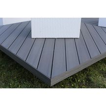 Profil de finition Patio gris 84x10mm longueur 2,4m