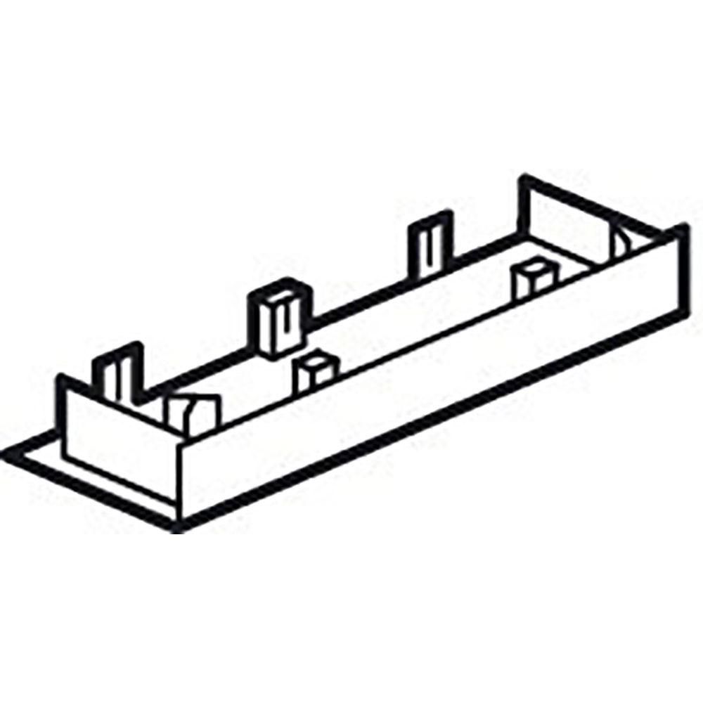 Embout pour goulotte GTL 13 modules - blanc