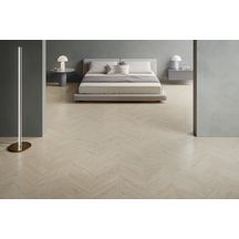 Carrelage grès cérame effet bois Mimesis - avorio chevron - 11x54 cm