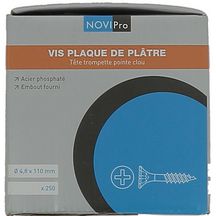 Vis tête trompette pointe clou 110x4,8 NOVIPro boîte de 250