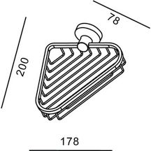 Porte-savon Alterna Rondo avec grille angle