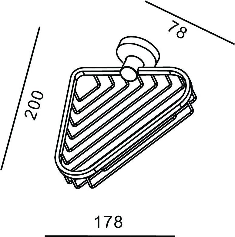 Porte-savon Alterna Rondo avec grille angle