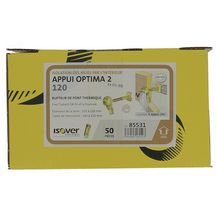 Appui intermédiaire Optima 2 pour isolation sous ossature métallique - L. 120 mm - boîte de 50 pcs