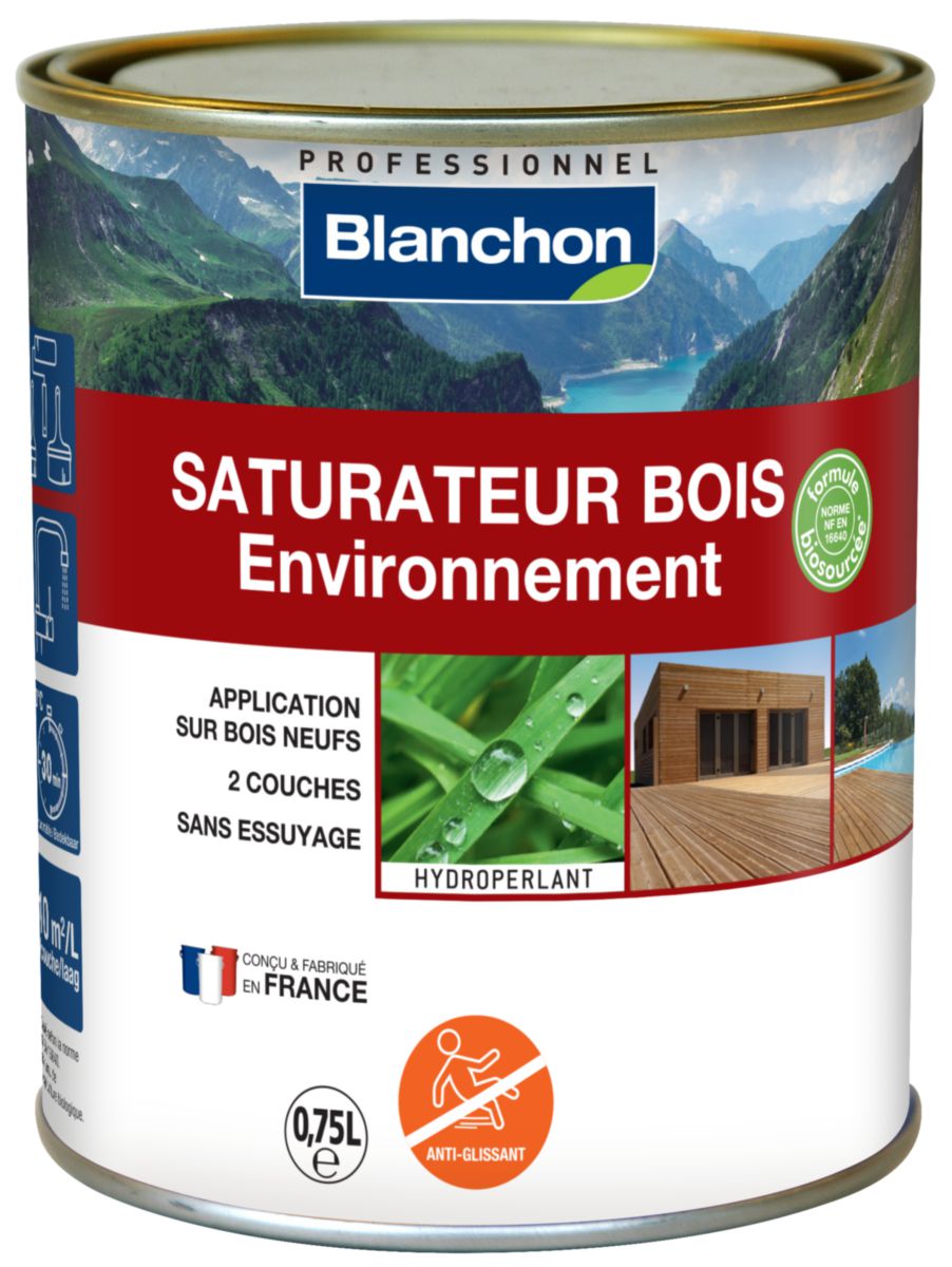 Saturateur bois Environnement - gris vieilli - bidon de 0,75 l