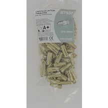 Cheville laiton pour tige filetée - Ø 6 mm - sachet de 100 pcs