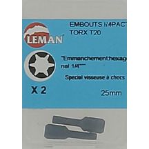 Embouts Impact Torx T20 - L. 25 mm