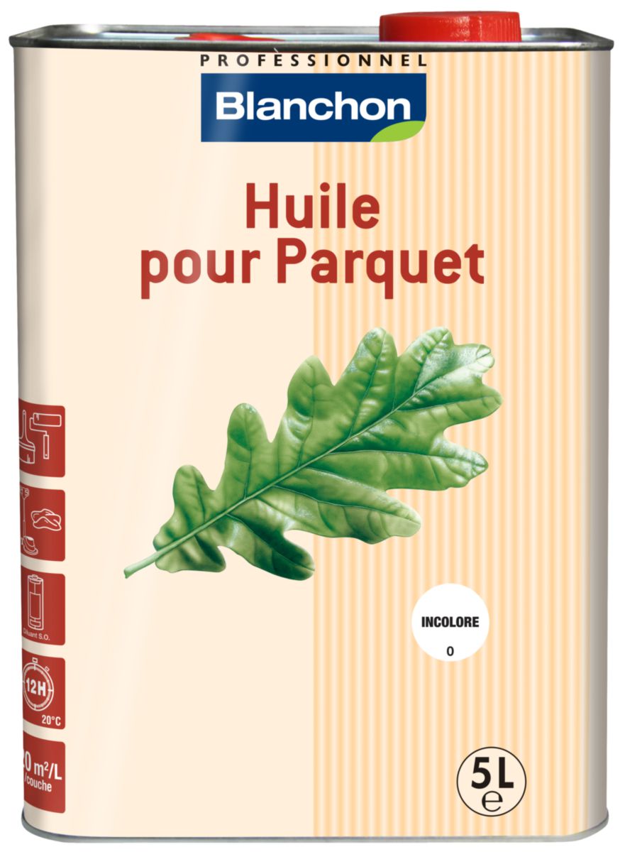 Huile pour parquet - incolore - bidon de 5 l