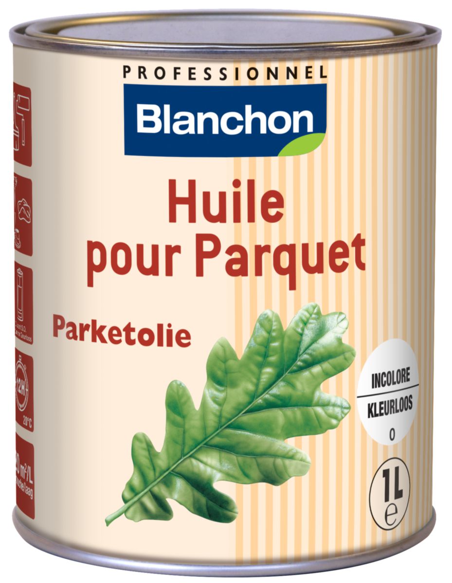 Huile pour parquet - incolore - bidon de 1 l