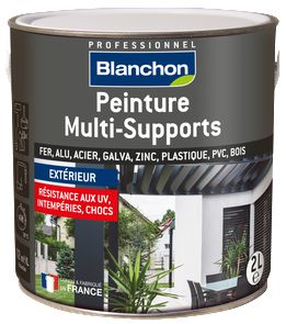 Peinture multi-supports - blanc satiné 9016 - pot de 2 l