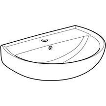 Lavabo Bastia pour équerres de montage largeur 60cm profondeur 45,5cm blanc Réf. 501.606.00.1