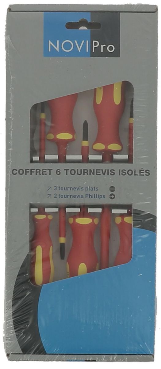 Coffret de 6 tournevis isolés Novipro