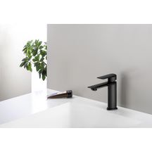 Mitigeur lavabo PROFILO Regular avec Vidage Up/Down Laiton Noir Mat Réf. PF22013