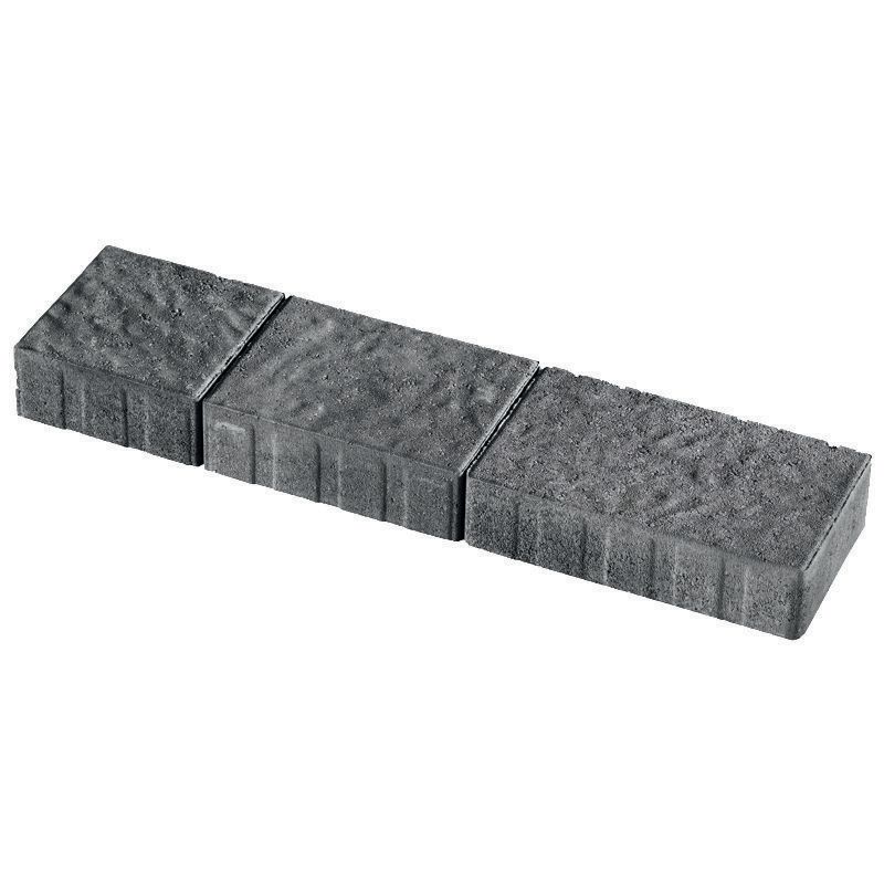 Pavé Hades brut 3 formats (15x15 15x20 15x25 cm) épaisseur 6 cm circulable anthracite 1 lot = 1 couche de la palette 138350