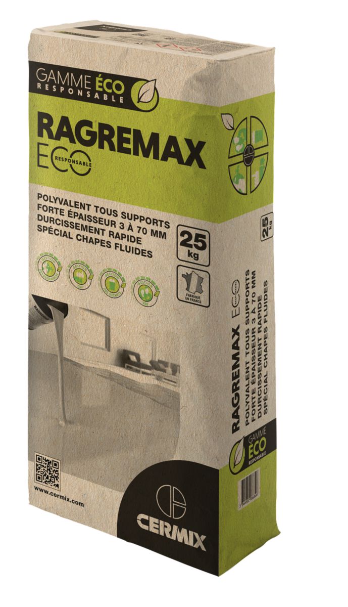 Ragréage Ragremax autolissant ECO sac de 25kg Réf. 0020301001