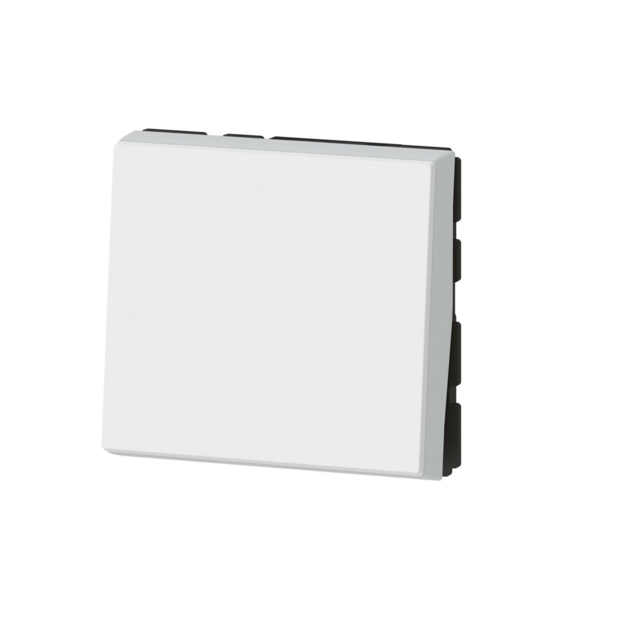 Poussoir ou inverseur Mosaic Easy-LED -6 A - 250 V - 2 modules - blanc