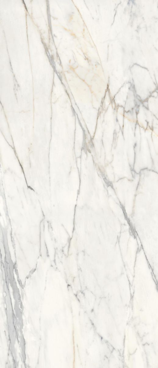 Carrelage XXL effet marbre Grande Marble Look - grès cérame golden white lux rectifié - 120x278 cm