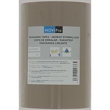 Ruban adhésif d'emballage - polypropylène marron - rouleau 50 mm x 66 m - lot de 3 pcs