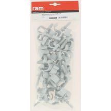 Colliers chevilles Ramclip simple 20 mm pour tubes et gaines - sachet de 50 pcs