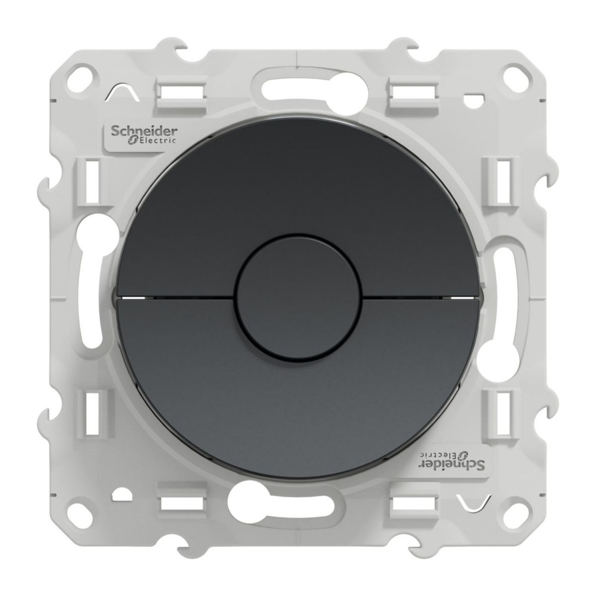 Interrupteur pour volet roulant 6A Odace - 3 positions - sans plaque - anthracite