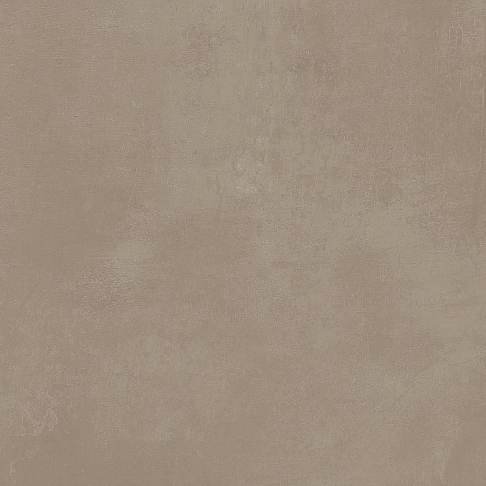 Carrelage imitation béton pour sol intérieur Timeline - grès cérame - taupe rectifié - 80x80 cm