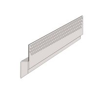 Grille de ventilation en partie haute H13 gris brume longueur 3m