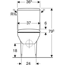 Pack WC au sol Rimfree multiple Renova avec abattant fermeture ralentie et déclipsable sortie multiple Réf. 501.866.00.1