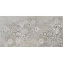 Grès cérame émaillé Arte Deco Medley grey décor rectifié épaisseur 8,8 mm 30 x 60 cm