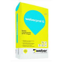 Enduit d'imperméabilisation et décoration weberpral G pour façade neuve - blanc 000 - sac de 25 kg