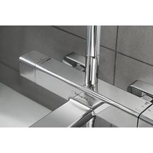 Colonne de douche Croma E Showerpipe 280 - 1 jet avec mitigeur baignoire thermostatique - chromé Réf. 27687000